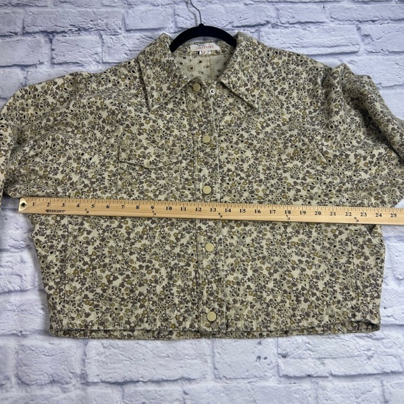 Anthropologie Solitaire Cream and Brown Eyelet Jacket. Cottagecore. - Picture 5 of 8